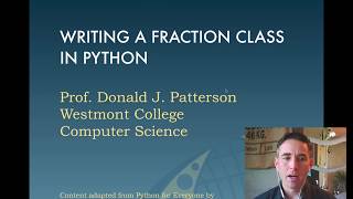 Making a Rational Fraction Class in python