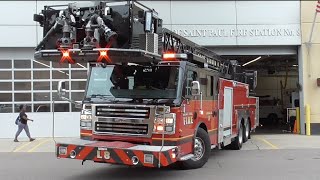 St Paul Fire Dept. Ladder 8 Responding