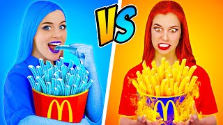 Žhavý vs Studený Dívka Výzva | Ledový Dívka vs Ohnivý Dívka Multi DO Challenge