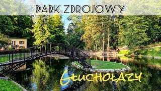 Majestatyczny Park Zdrojowy - Głuchołazy. Tężnia solankowa połączona z wieżą widokową