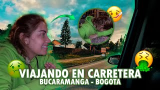 Viajando por carretera hacia Bogota🥳 ENFERMA todo el recorrido🤧 SARA BLONDE