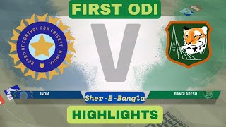 HIGHLIGHTS : India vs Bangladesh 1st ODI Cricket Match TODAY | India tour of Bangladesh | HIGHLIGHTS