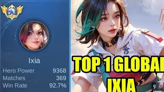 Belajar ixia dari top global 1 ixia 92% winrate ternyata ini build rahasia nya mobile legends