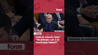 Contarato enquadra Gonet: “Vai defender o art.  5 da Constituição Federal?”