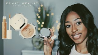 Fenty Beauty Instant Retouch Concealer 410 + setting powder review