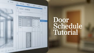 How to Create a Door Schedule in Revit | Step-by-Step Tutorial for Beginners