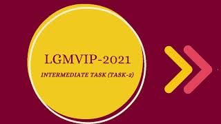 LGMVIP 2021 task 2-Create a web application using create-react-app