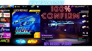 M24 RIVERDUST  SPLASHER 🌊 |NEW WEAPON ROYALE 🔥