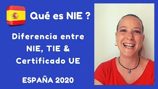 DIFERENCIA ENTRE NIE, TIE Y CERTIFICADO UE // RESIDIR EN ESPAÑA