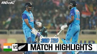 India vs New Zealand 3rd T20 Highlights 2023 || Ind vs Nz 3rd T20 Full highlights 2023