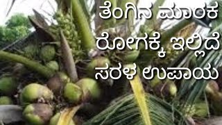 ತೆಂಗಿನ ಮಾರಕ ರೋಗಕ್ಕೆ ಇಲ್ಲಿದೆ ಸರಳ ಉಪಾಯ #coconut #coconut disease #coconuttree leafblightdisease