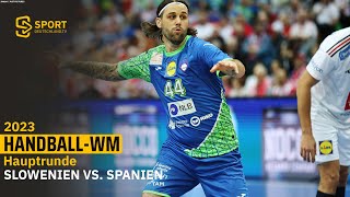 Re-Live: Verfolger-Duell in Hauptrunden-Gruppe I - Slowenien fordert Spanien | SDTV Handball