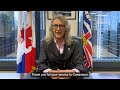 a message from our minister the honourable joyce murray