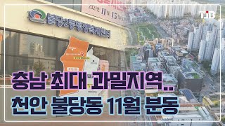 충남 최대 과밀지역..천안 불당동 11월 분동｜ TJB 대전·충남·세종뉴스