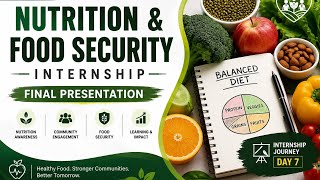 Final Internship Presentation | Nutrition & Food Security