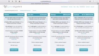 CIS 123 Using PythonAnywhere