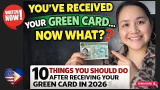 Things You MUST Do After Receiving Your Green Card | New Permanent Residents Guide 2026