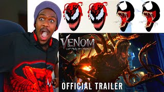 Venom: Let There Be Carnage - Official Trailer REACTION VIDEO!!!