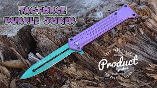 Tac Force JOKER SPRING ASSISTED FOLDING POCKET KNIFE (Purple)