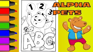 Alpha Pets Coloring Pages For Kids: Fun And Easy Coloring Pages For All Ages