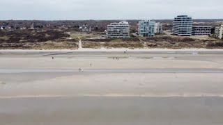 Drone Alone flying in De Panne