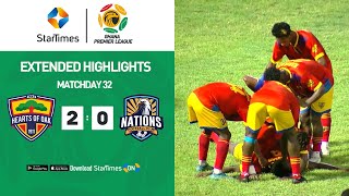 Accra Hearts of Oak 2-0  Nations FC | Highlights | Ghana Premier League