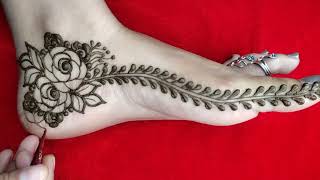 feet mehndi design | flower mehndi design | pair ki mehndi design | mehndi ka design | easy feet