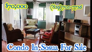 $70,000 Condo For Sale in Sosua, The Dominican Republic, Condo for rent || close to everything.