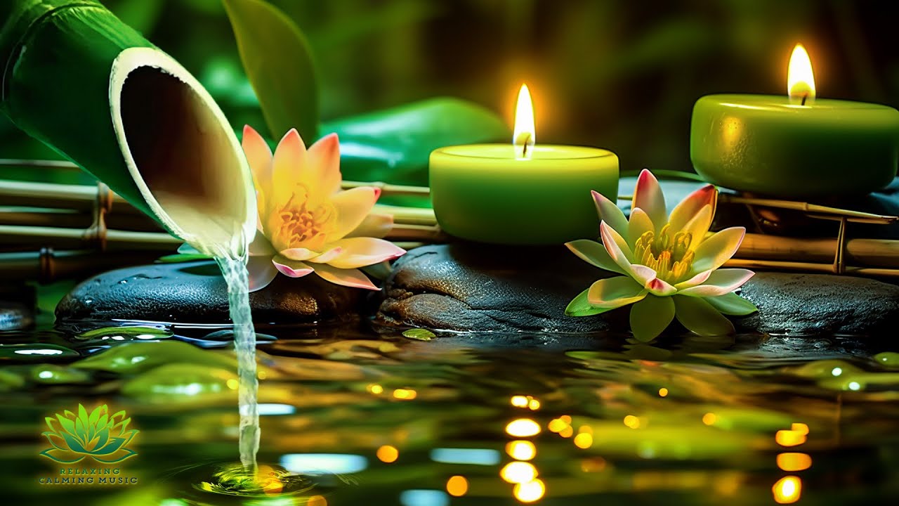 Relaxing Bamboo Music Water Sounds Spa Relax Calming Music