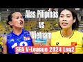 Alas Pilipinas vs Vietnam | Set 1 | SEA V-League 2024 | Leg2 #travel #volleyball #thailand