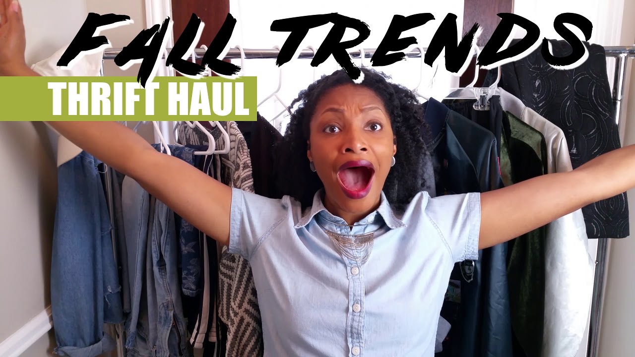 Huge Fall Trends Thrift Haul Try On Part 1 Blueprintdiy Youtube