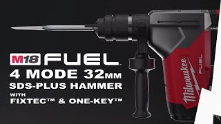 MILWAUKEE® M18 FUEL™ ONE-KEY™  32mm SDS-PLUS Hammer Drill