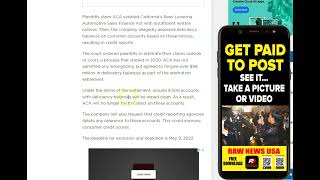 AMERICAN CREDIT ACCEPTANCE SETTLES $98 MILLION || REPOSESSION DEBT FORGIVENESS || CALIFORNIA SUIT