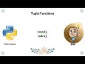 Python Programming - Tuple methods in Python(count(), index())