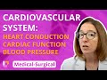 Heart Conduction System, Cardiac Function & Blood Pressure - Medical-Surgical - Cardio | @LevelUpRN