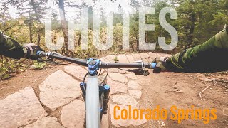 Beginner attempts CHUTES DOWNHILL TRAIL - Colorado Springs, Colorado - Mountain Biking