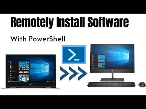 Install software remotely using PowerShell