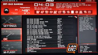 MSI Z87-G45 Gaming Click BIOS 4 Walkthrough