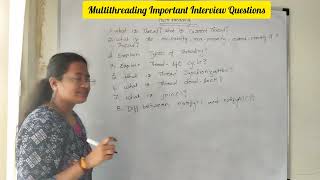 Multithreading Important Interview Questions || Full stack Java || Core Java || @magneqsoftware6896