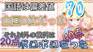 [桃鈴ねね]国語だけズバ抜けて成績が良かったが、他教科はボロボロだった学生時代