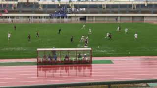 2017.10.22 雨のピッチでの試合模様 高校サッカー選手権広島県大会2次リーグ 崇徳1-1如水館