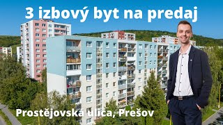 PREDANÉ: 3 izbový byt na predaj, Prostějovská ulica, sídlisko III, Prešov