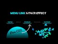 Animated Navigation Bar in HTML and CSS | Menu Hover Animation Effects