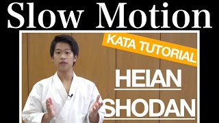 Shotokan Heian Shodan in Slow Motion!