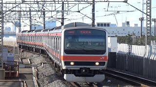 【8両各停到着！】京葉線 E231系0番台 武蔵野線直通各駅停車府中本町行き 葛西臨海公園駅