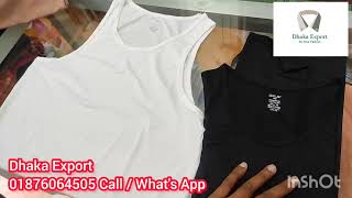 Tank tops Mens ||সেন্টু গেঞ্জি ||Original Export ||Authentic (পাতলা মেস কাপড় ) Dhaka Export Shop