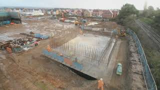 Littlehampton Bridge - Abutment Construction, Time-Lapse