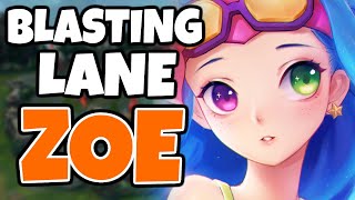 Absolutely BLASTING LANE as ZOE till I ONE TAP ANYONE with my LICH BANE | Challenger Zoe | Old Patch