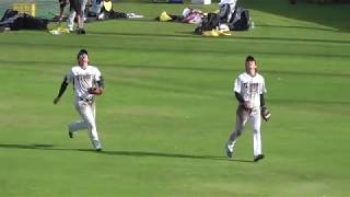 【プロ野球】2017.11.3  阪神　2017　安芸秋季キャンプ　野手陣　『爆笑のフライ捕球練習』