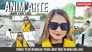 THINGS TO DO IN MACAU 2023: PEDAL SWAN BOATS IN NAM VAN LAKE 南灣湖 || ANIM'ARTE PEDALOES